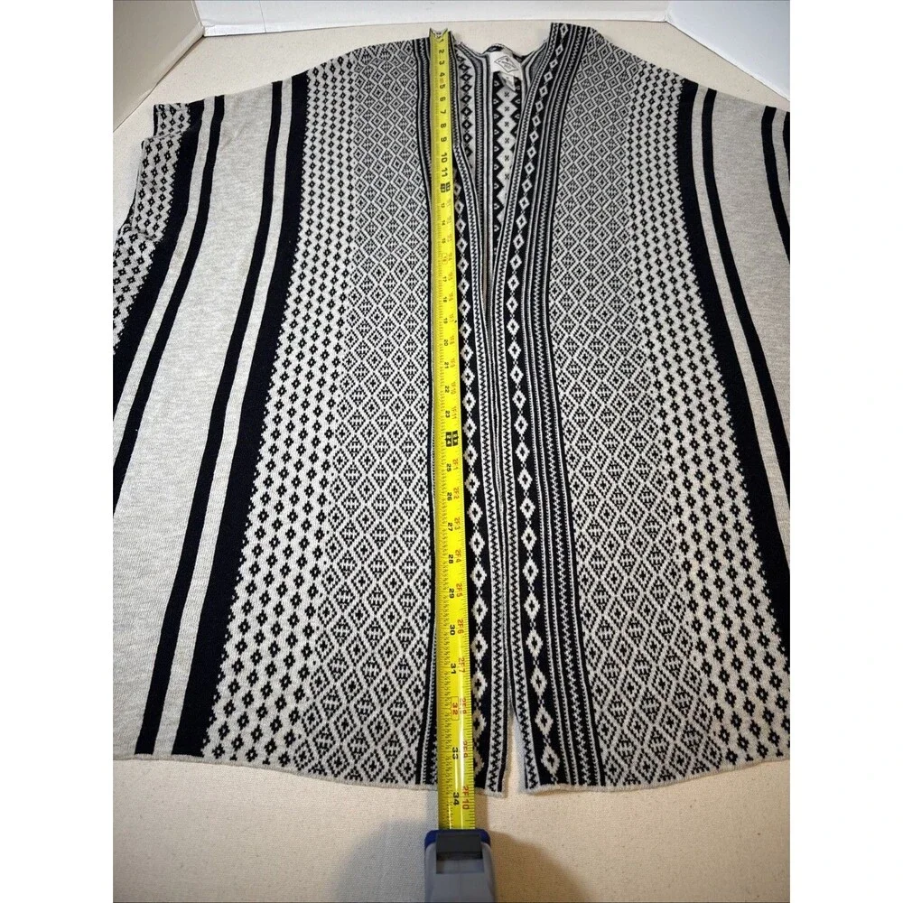 St John’s Bay Aztec 1x Open Sweater Duster Cardigan Boho Western Cowgirl - Picture 9 of 14